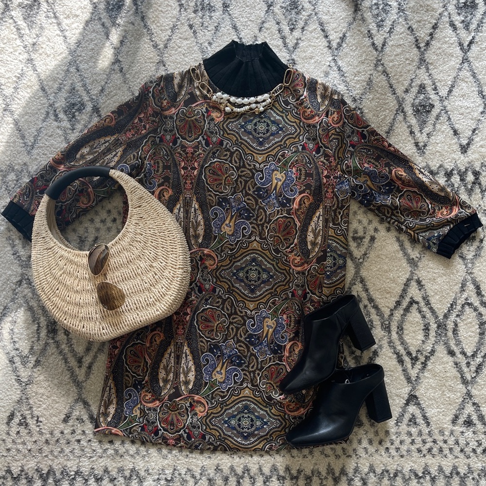 Mini SMALL Zara Paisley Dress